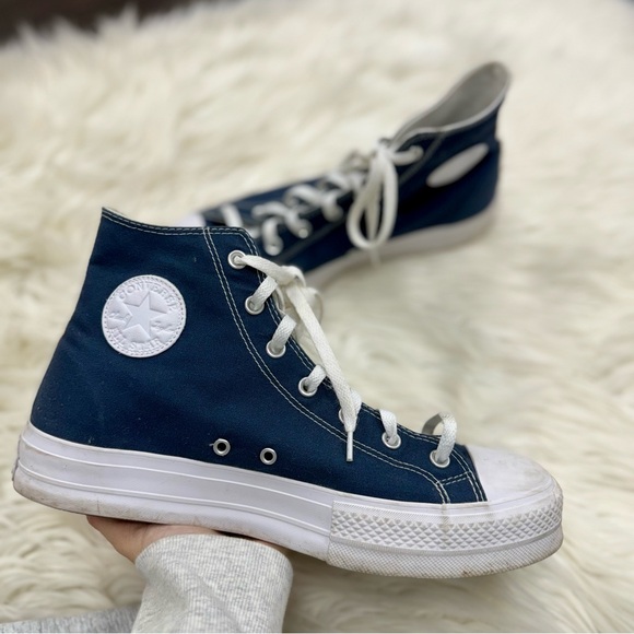 Converse Other - Men’s Converse Navy High-Top Sneakers